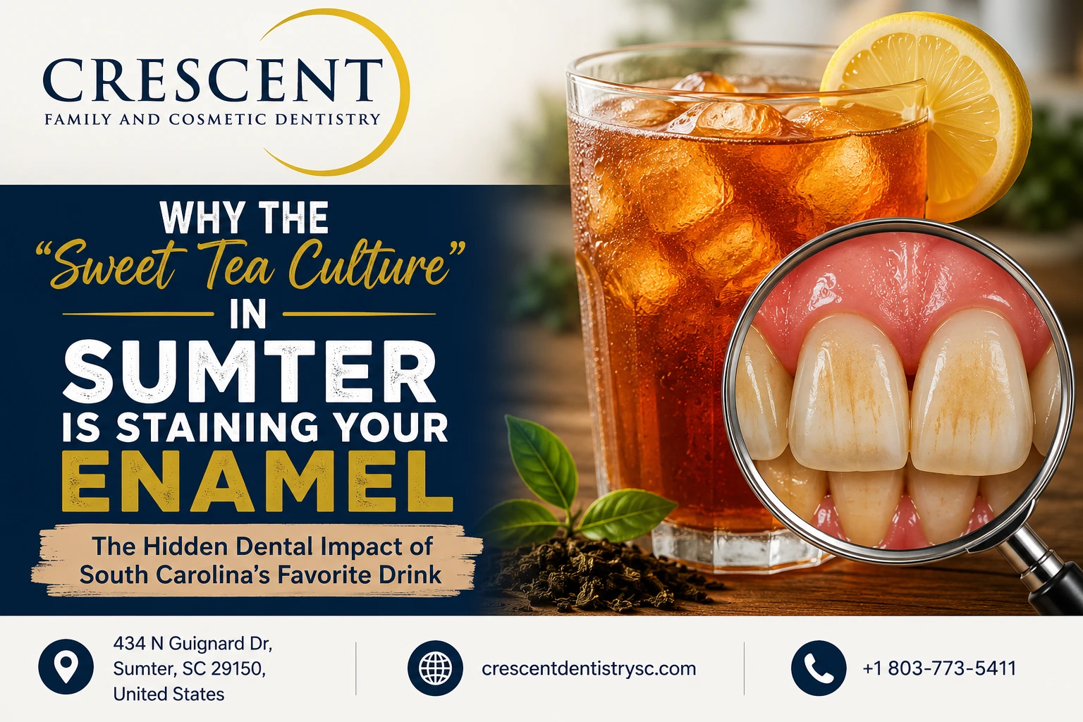 Sumter’s Sweet Tea Culture: How It’s Staining Your Enamel