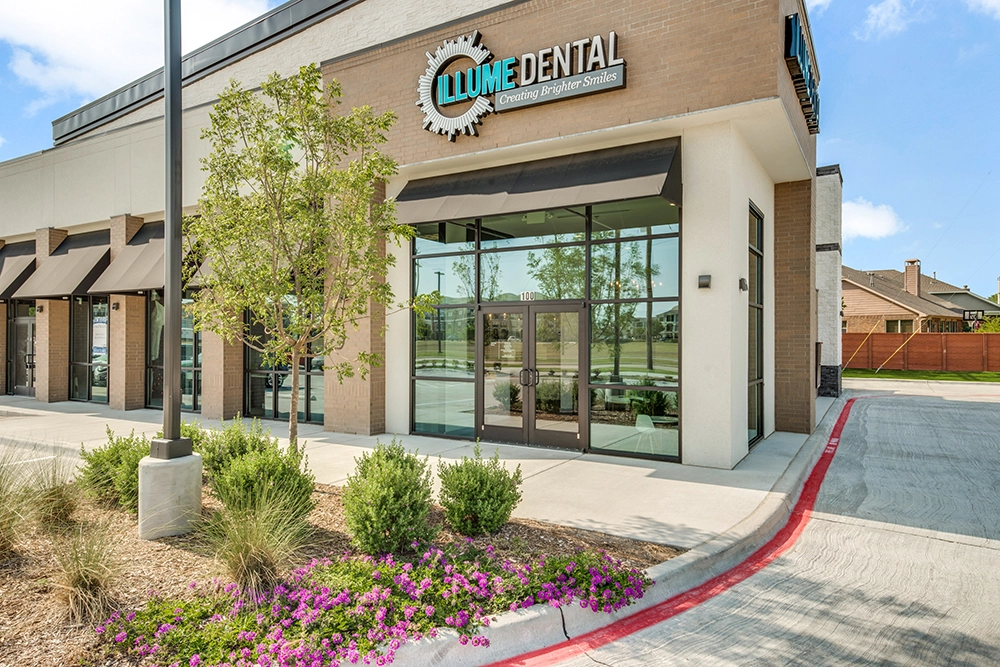 Illume Dental of McKinney TX Building - Front View Landscape | McKinney TX Town | Holistic Dentistry