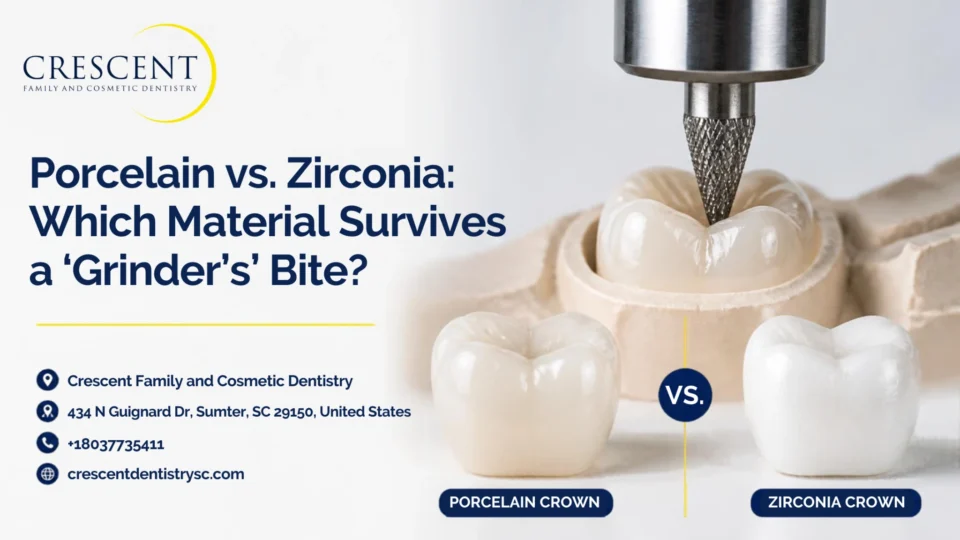 Porcelain vs. Zirconia: Which Material Survives a "Grinder's" Bite?