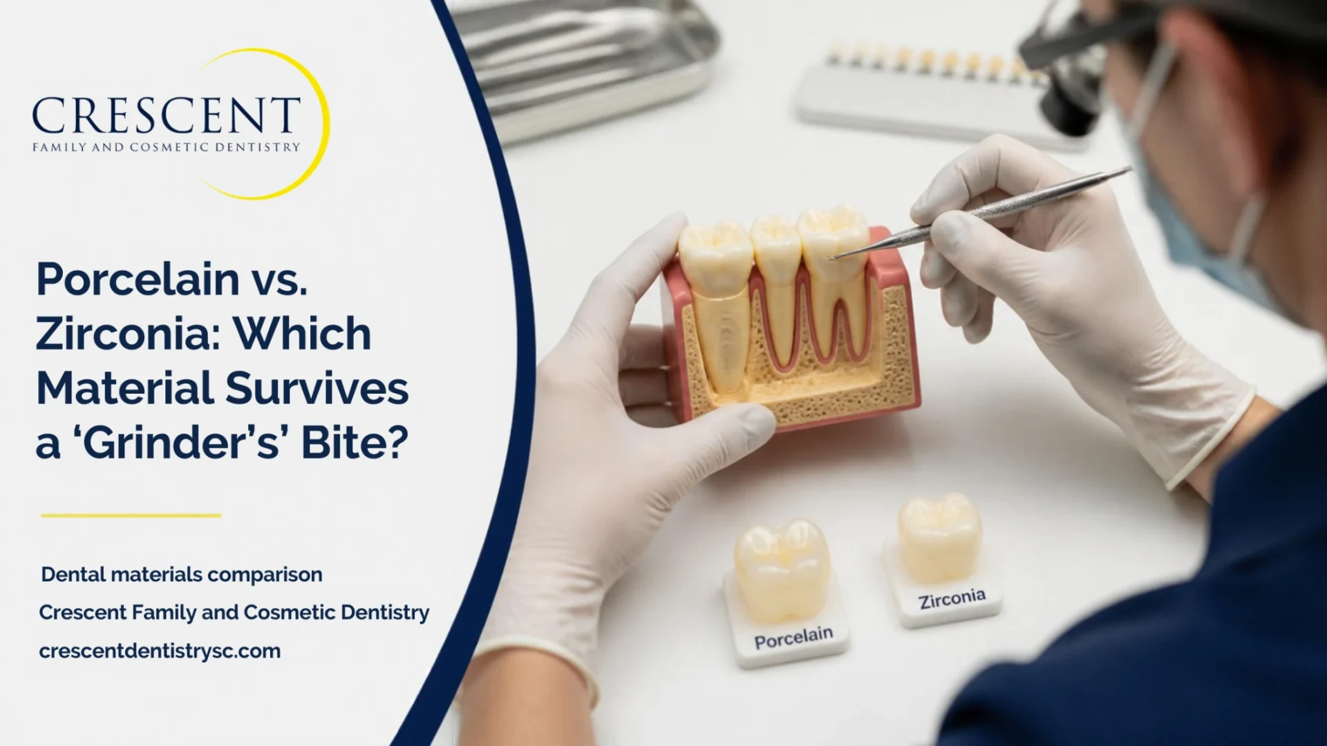 Porcelain vs. Zirconia: Which Material Survives a "Grinder's" Bite?
