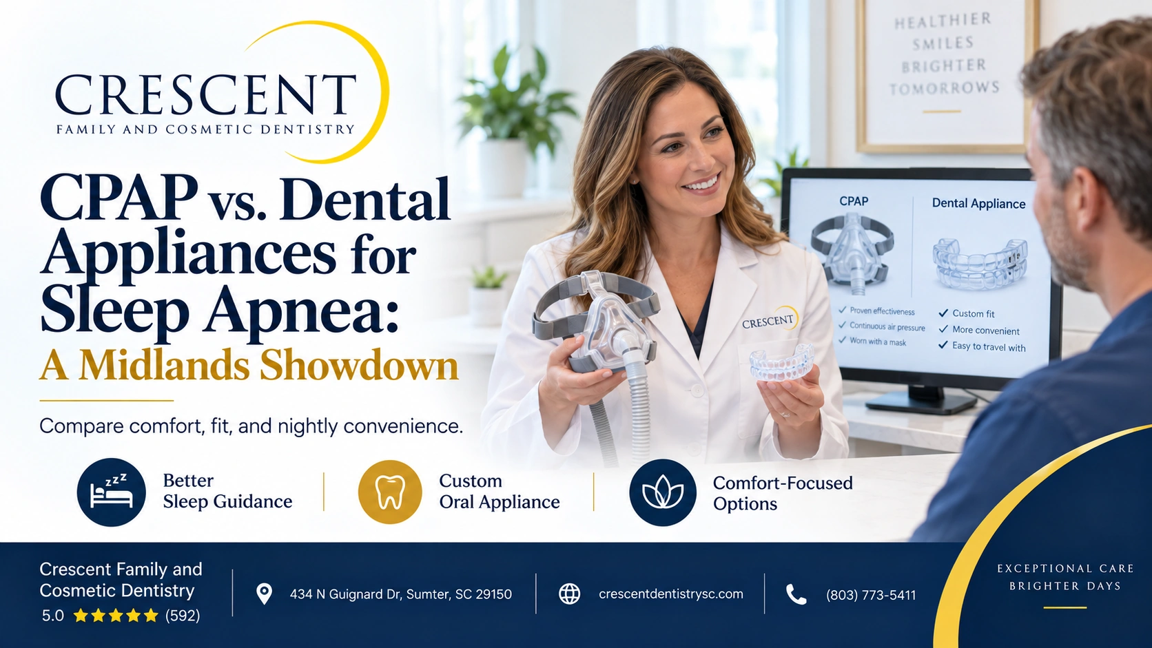 CPAP vs. Dental Appliances for Sleep Apnea: A Midlands Showdown