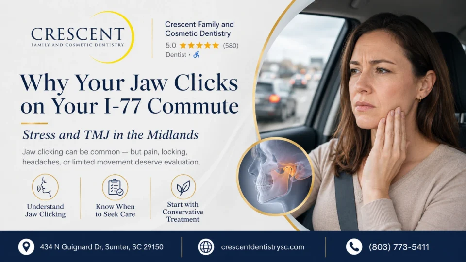Why Your Jaw Clicks on Your I-77 Commute: Stress and TMJ in the Midlands