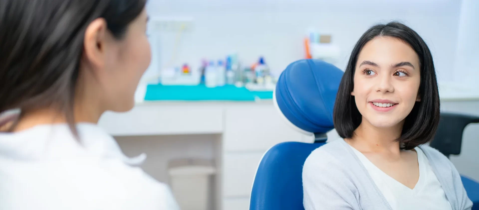 girl talking to a dentist Dental Crowns Sumter, SC