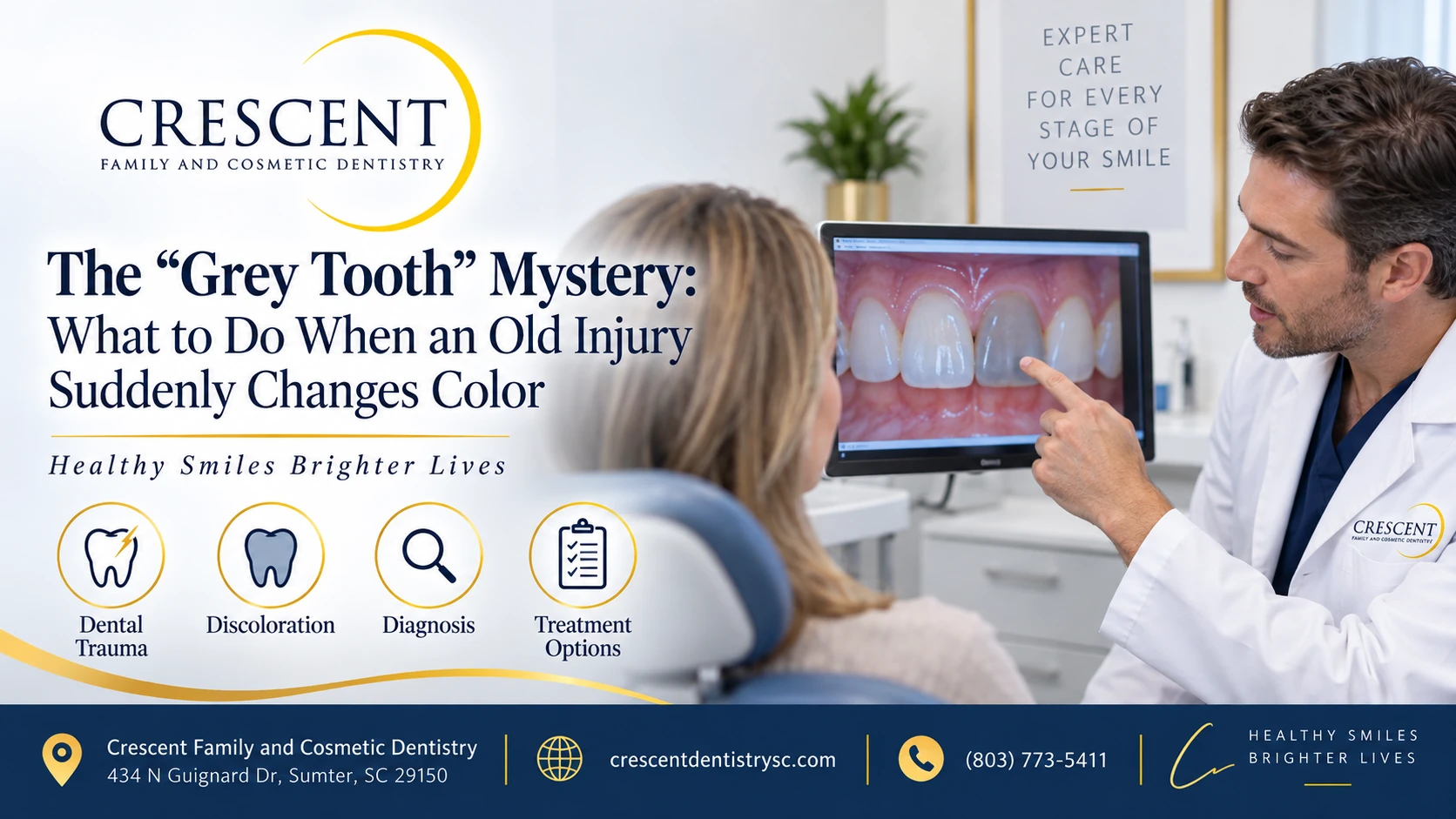 The “Grey Tooth” Mystery: What to Do When an Old Injury Suddenly Changes Color